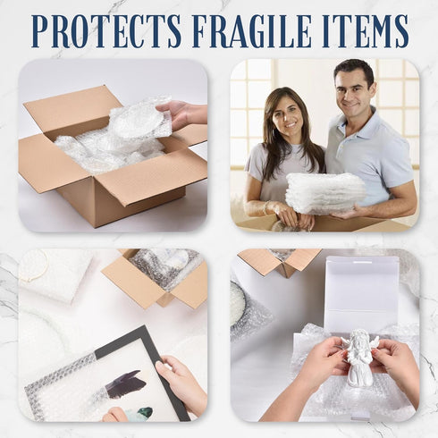 Self Seal Bubble Pouches - ALTERNIUM Bubble Bags for Packing, 50pcs, 7.5x8 Inch Cushioning Wrap