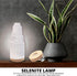 20 cm Selenite Crystal Lamp, Tall, High Energy Skyscraper Lamp with Wooden Base & USB Charging Cable, ETL Certified