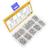 320 Pieces M3 Stainless Steel Button Head Hex Socket Head Cap Bolts Screws Nuts Assortment Kit with Wrench