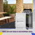 ENERLITES Weatherproof Outlet Box, Outdoor Electrical Box with Three 1/2-in Threaded Outlets, 1-Gang