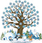 Glenmal 85 Pcs Winter Classroom Bulletin Board Decorations, Snowflake Snowman Cutouts with Glue Points for Christmas
