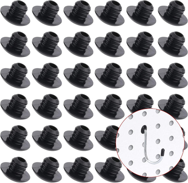 Pegboard Hook Locks, 60PCS, for Stopping Hooks from Falling Off, Black