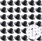 Pegboard Hook Locks, 120PCS, for Stopping Hooks from Falling Off, Black