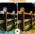 4-Pack, 4x4 16 2 Brightown Solar Post Cap Lights Outdoor Waterproof Fence Post Solar Lights for Wood/Vinyl Posts, LED