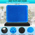 Helishy 1.65inch Tailbone Gel Seat Cushion for Long Sitting - Double Thick Cooling Egg Cushion for Back, Hip, Sciatica