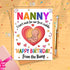 Moonlit93 Nanny - I Can't Wait For Our First Cuddle Happy Birthday From The Bump! Card - Ideas Birthday Card For Nanny