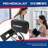 Set Dixie EMS Deluxe Aneroid Sphygmomanometer Blood Pressure W/Adult Cuff, Carrying Case and Calibration Tool - Black
