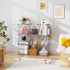C&AHOME Wire Cube Storage, 8-Cube Organizer Metal Grids, Modular Shelves Units for Home, Office, Living Room