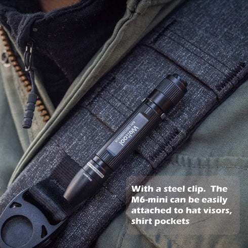 Weltool M6-Mini LED Cap Flashlight - Ultra-Compact 3000K Warm White EDC Pocket Light with Clip for Inspection