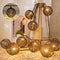 Vigdur Patio String Lights Outdoor, Brown Globe Lantern String Lights with 10