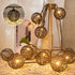 Vigdur Patio String Lights Outdoor, Brown Globe Lantern String Lights with 10