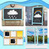 Blue Sky Clouds Bulletin Board Border Scalloped Classroom Borders for Bulletin Board Decor, Blue Board Trim (1 Pcs)