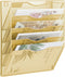 EASEPRES 5 Pocket Mesh Hanging Wall File Organizer, Wall Mounted Document Holder for Office Home