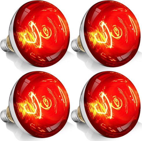 VORIGY 250W R40 Red Heat Lamp Bulbs, 8000 Hours Rated, Infrared Flood Light,