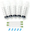 560 (5 Pack) 60ml Luer Lock Syringe with 14 Gauge Blunt Tipped Needle and Cap - Extra Large Capacity for Science