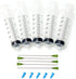 560 (5 Pack) 60ml Luer Lock Syringe with 14 Gauge Blunt Tipped Needle and Cap - Extra Large Capacity for Science