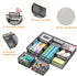 Marbrasse 3 Packs Desk Drawer Organizers - Metal Mesh Dividers with 9 Adjustable Compartments for Desktop