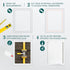 10" x 13" White Plastic Access Panel for Plumbing, Electricity, Heating, Alarm Wall Access in Drywall