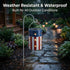 Patriotic Hanging Solar Lantern American Independence Day Garden Lantern Outdoor Decorative Waterproof LED Solar