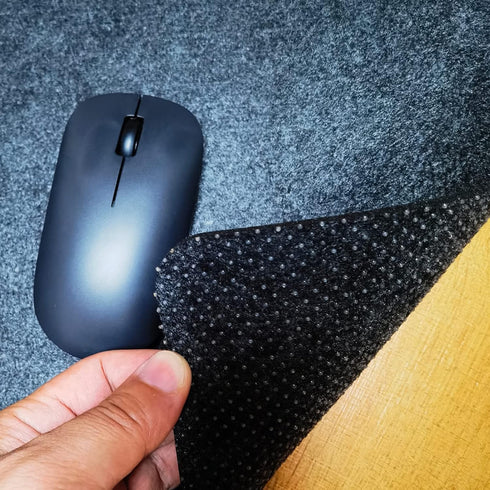 CHuangQi Gaming Mouse Pad, Felt Desk Mat for Laptop Keyboard, Non Slip, 3.0mm Felt Office Table Protector