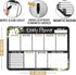 Floral Magnetic Weekly Calendar for Fridge, Dry Erase Board, Magnetic Planner, Schedule Board for Fridge