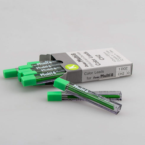 Pentel Arts 8 Colour Pencil Lead Refill, Light Green, 24 Pieces of Lead (CH2-K) by Pentel