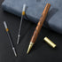 Cobee Vintage Wooden Ballpoint Pens - Handcrafted Wood Rollerball Pen with 2 0.5mm Black Ink Refills, Gift Box Luxury