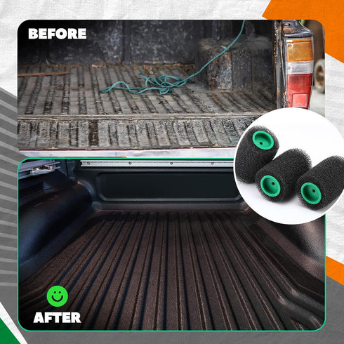 9 4 Inch 1pcs Teenyyou Pcs Textured Paint Roller Bed Liner Roller Covers with Frame Kit Roll on Bed Liner for Truck
