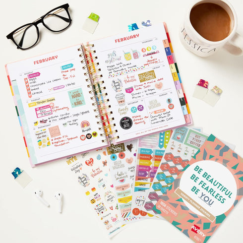 Avery 30 Sheets Planner Stickers Variety Pack, 1,656 Productivity Stickers for Planner, Journal or Calendar (6785)