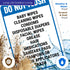 10x7 Inches, 55 Do Not Flush Baby Wipes Cleaning Wipes Condoms Disposable Diapers Facial Wipes Grease Hair Sign, mil