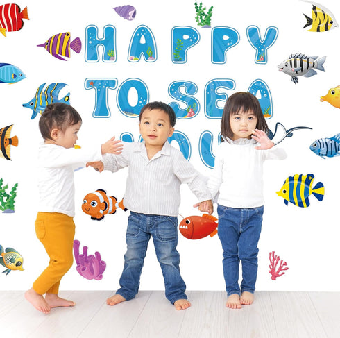 Bulletin Board Decorations Summer Cutouts Under The Sea Beach Classroom Decor for School and Office Supplies