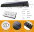 8 Pack 7 IP67 12+ Solar Fence Lights Outdoor - RGB Fence Lights Solar Powered, Color Modes & Warm White, Waterproof