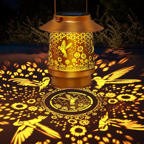 Hummingbird Mothers Day Gifts Solar Lanterns Outdoor Waterproof Solar Lights Garden Decor Gifts