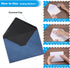 PATIKIL 5x7 Navy Blue Envelopes, 100Pcs A7 Size Glue V Flap with Gold Heart Stickers for Greeting Cards, Weddings,