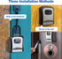 Key Lock Box for Outside, Portable Waterproof Wall Mounted 4-Digit Combination Key Storage Lockbox for Home