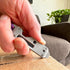 10 Lever Gear Edge XT - Mini Utility Knife Keychain Multitool w/ Tools - Retractable Razor Blade Mini Box Cutter OTF