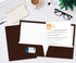 Better Office Products 2 Pocket Glossy Laminated Brown Paper Folders, Box of 25, Letter Size