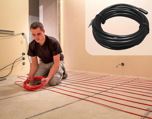 10kohm 15ft LuxHeat Temperature Floor Sensor for Radiant Under Floor Heating. NTC Probe, Suitable for Most Heating