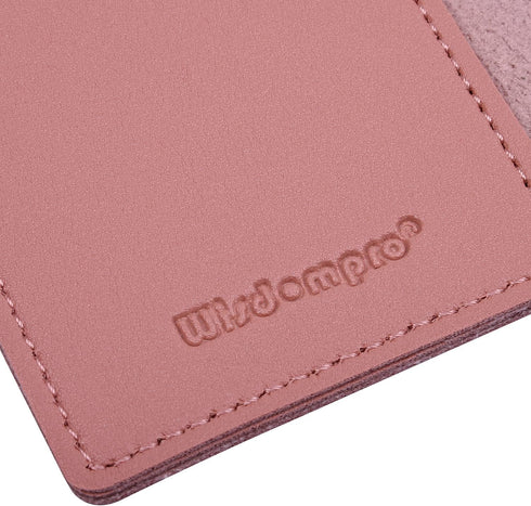 Wisdompro 2 Pack Journal Cover, PU Leather Notebook Cover for Field Notes or 3.5" x 5.5" Pocket Notebooks - Pink