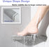LIWEIKE Brushed Nickel Shower Foot Rest Bar Wall Mount Shower Stool for Shaving Legs Non-Slip Scrub Shower Foot Step