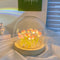 Hplvetoys Tulip Night Light LED Decoration Lamp,Glass Artificial Flower Bedroom Table Lamp (Pink)