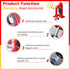 80dB Portable Alarm Door Stopper - Anti-Theft Security Alarm Door Stoppers for Bottom of Door, Adjustable and Easy