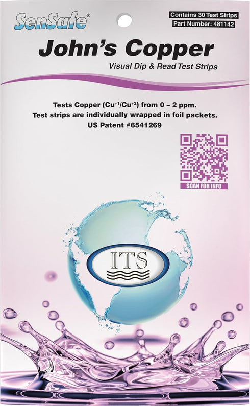 Industrial Test Systems 481142 Sensafe Copper Water Test Strips (30 Pack)