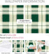 17.5in 23ft ReWallpaper Vintage Tartan Wallpaper Peel and Stick Waterproof Green Plaid Checkered Wallpaper Removable