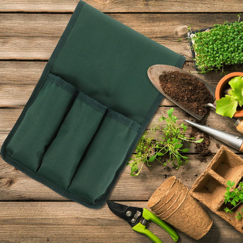 VANZACK Garden Kneeler Tool Storage Bag Versatile Kneeling Stool Pouch for Outdoor Gardening Side Pocket Organizer