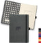 Dingbats - Wildlife Solid Medium Notebook, Grey Elephant, A5, Hardcover Notebook, PU Leather, Perforated Cream 100gsm