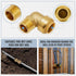 SUNGATOR 3/4 Inch Male Adapter Elbow, No Lead Brass Push-to-Connect Plumbing Fittings with Disconnect Clip, Pack of 3