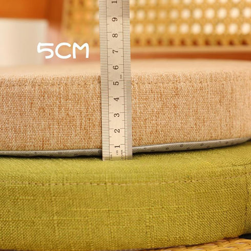 FANGMING 13 Inch 13 Inch) Round Seat Cushion with Ties Non Slip Memory Foam Seat Cushions Bar Stool Cushion Removable