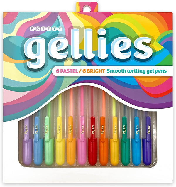 Gellies Colored Gel Pen Set, 12 Pieces
