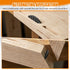 ArtisanWonders 50 Biscuit Joiner Attachment with Self-Clamping Plates - Pcs Plastic Joining Biscuits for Strong Wood